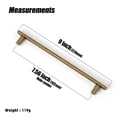 thumbnail image 3 of Goo-Ki 7.56"(192 mm) Hole Centers Luxurious & Sturdy Zinc Alloy Cabinet Handls,Antique Brass Cabinet Pulls for Kitchen,Drawer,Cupboard & Wardrobe, 6 Pack, 3 of 9