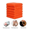 thumbnail image 3 of Sonducket Muñequeras de 6 piezas, a prueba de sudor, de doble capa, absorbentes, lavables, ajustables, soporte elástico, Protector deportivo de Ropa Deportiva, Zapatos Naranja Sonducket OD2087-05B, 3 of 6