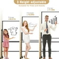 thumbnail image 5 of TOWON Double-Sided Mobile Whiteboard - 48"x36" Large Height Adjustable Magnetic Dry Erase Board on Wheels, 360° Rolling Office White Board Pizarra with Accessories - Black, 5 of 11