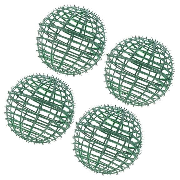 Raindrops 4 Pcs Topiary Frames Grass Ball Ornament Rack Modern Balls Baby Dark Green