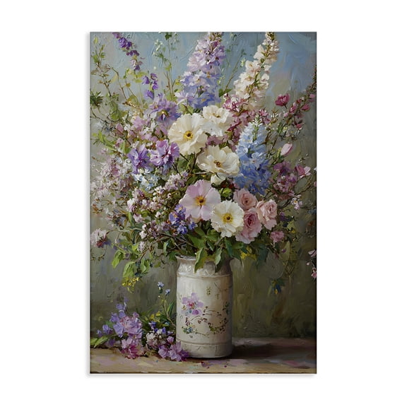 Stupell Industries Traditional Flowers in Southern Country Vase Canvas Art, 16 x 24, by Franklyn Gregory