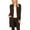 Brown, variant on Women's Casual Longs Sleeves Side Pockets Loose Fit Basic Open Front Solid Cardigan