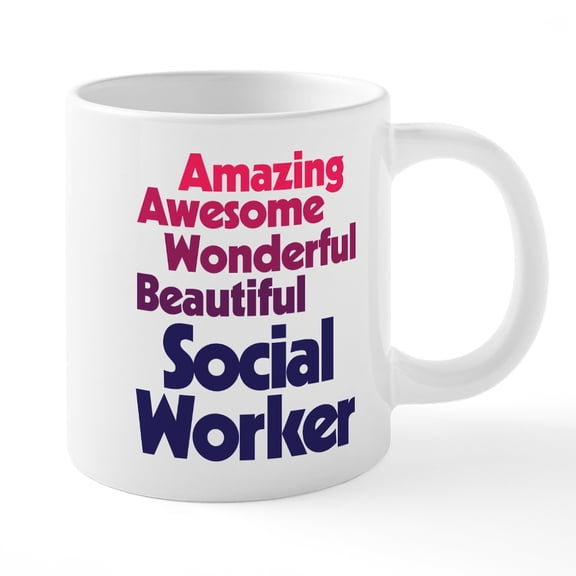 CafePress - Amazing Awesome Wonderful B - 20 Oz White Ceramic Mega Mug