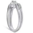 thumbnail image 2 of Lina Jewel 14K White Gold Plated Diamond Ring - Round Cut 1.7 Ct Lab Created Engagement Ring - Silver Anniversary Gift for Women's - Forever Birthday Ring, 2 of 3