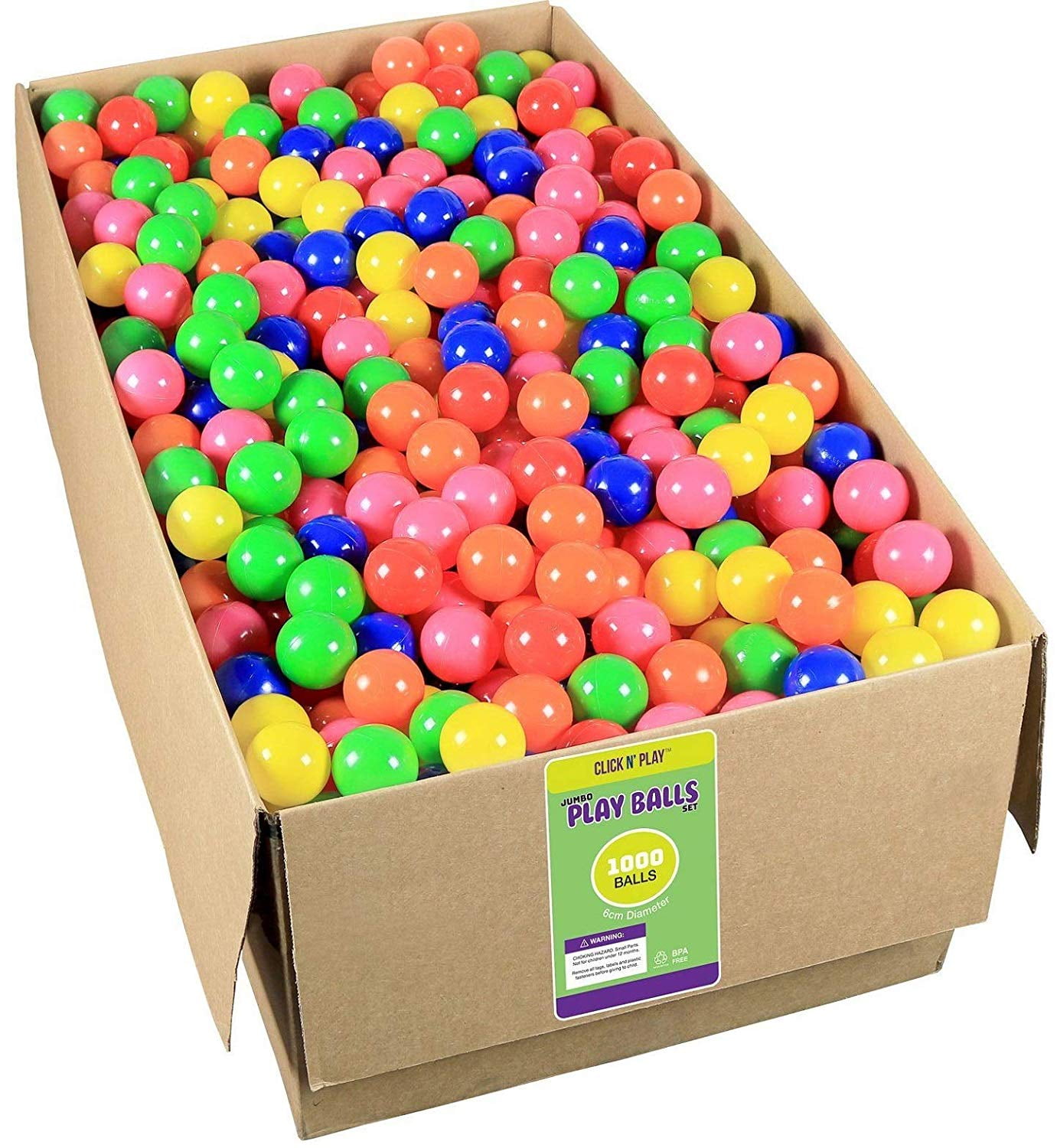 Box of twelve fun sensory play balls 