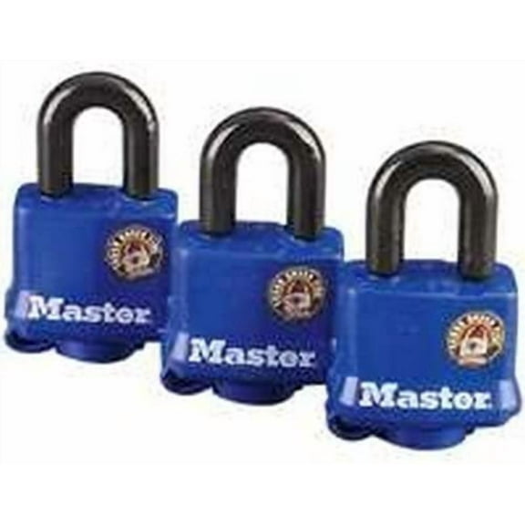 Master Lock 312TRI Weatherproof Padlock 3 Pack