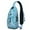 Sky-blue-112, variant on Crossbody Sling Backpack for Women Men Ocean Starfish Map Blue Shoulder Sling Crossbody Casual Chest Bag for Travel Sports Running Hiking