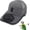 Gray, variant on Solar Rechargeable Peaked Cap, Solar-Powered Baseball Cap with Built-in Fan, USB Rechargeable Outdoor Sun Visor Hat
