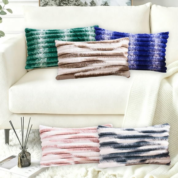 Decorative Polyester Pillow Cover 19.7x11.8 Inches Cushion Case for Sofa Bedroom Breathable Long-Lasting Material Multiple Colors 1 Piece Easy to Maintain