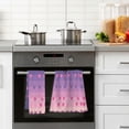 thumbnail image 4 of Yayeee 2 Pack Hand Towels for Bathroom 100% Cotton 16" x 28" Soft Absorbent Kitchen Towel, Gradient Love, 4 of 7