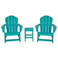 thumbnail image 1 of Ensemble de 3 Pcs de Chaises Berçantes et Table Keller pour Extérieur en Turquoise, 1 of 4