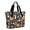 Halloween Ghost Pumpkin, variant on Tote Bag for Women - Halloween Ghost Bat Pattern Shoulder Bag - Large Utility Work Duffle Bag with Zipper Handbag for Travel, Work, Sprots