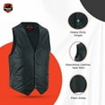 thumbnail image 4 of Daniel Smart Biker Vest for Men Premium Goat Leather Motorcycle Vest with Unique V-Shaped Design and Multiple Pockets, 4 of 7