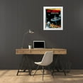 thumbnail image 3 of Retrorocket 20x24 White Modern Wood Framed Museum Art Print Titled - Space Commander, 3 of 4