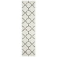thumbnail image 2 of SAFAVIEH New York Shag Collection SG168B Ivory / Grey Rug, 2 of 7