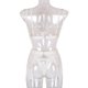 thumbnail image 3 of Conjunto de ropa interior de encaje floral de 3 piezas para mujer, sujetador sexy, bragas, liguero, blanco, M Eigraketly XX000052-13, 3 of 7