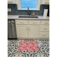 thumbnail image 3 of Watercolor Red Hearts Machine Washable Memory Foam Mat, 3 of 4