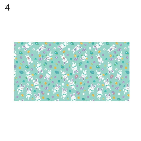 

XM Culture 2 Pcs Easter Table Cover Soft-touching Cartoon PET Cute Animal Printed Tablecloth for Home Decor(Type 4 S)