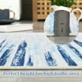thumbnail image 6 of FairOnly Blue 2'x6'Modern Area Rug Non Slip Low Pile Indoor Runner Rug with Gradient Laser Pattern Stain Resistant Soft Rugs for Living Room Bedroom Kitchen, 6 of 7