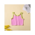 thumbnail image 6 of Douhoow 1-6Y Little Girls Patchwork Sleeveless Vest+Solid Pleated Skirts 2pcs Kids Clothes Set, 6 of 9