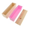 thumbnail image 3 of 42 / Rectángulo Jabón De Silicona De Pan Caja De Inicio Herramienta De Fabricación De Bricolaje Rosado jinwen moldes de jabón de silicona pan, 3 of 8