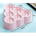 thumbnail image 3 of Molde para hacer cubitos de hielo, moldes de paja, molde de paja de trigo Magnum, bandeja para cubitos de hielo (rosa), 3 of 4