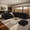 Black & 6 Seater, variant on CKEASEAN 118.2" Corduroy Boneless Cloud Sectional Couch for Living Room, V-Shaped Corner Flexible Modular Sectional Couches, No Assembly Required, Thick Cushion, Cozy Fluffy Sofa for Apartment