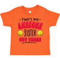 thumbnail image 3 of Inktastic That's My Awesome Sister out There with Softballs Boys or Girls Toddler T-Shirt, 3 of 5