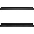 thumbnail image 4 of MCS Black Woodgrain 23.75 Inch Picture Ledge Set, Set of 2, 4 of 6