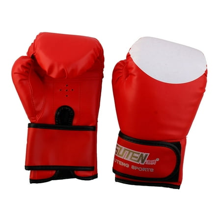 Sparring Boxing Gloves - SUTENG Authorized Adult PU Sparring Punching Bag Mitts Kickboxing Boxing Gloves Pair Red