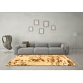 thumbnail image 3 of Ahgly Company Indoor Rectangle Abstract Orange Modern Area Rugs, 4' x 6', 3 of 4