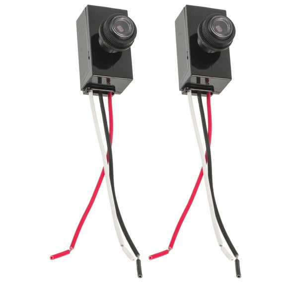 2 Pcs Light Sensor Photocell Light Control Sensor Sensor Dusk to Dawn Photocell