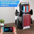 thumbnail image 2 of Estación organizadora con cargador para mandos: soporte de almacenamiento multifuncional compatible con la base de Nintendo Switch, soporte para mandos y base de carga para Joy-Con, 2 of 7