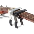 thumbnail image 3 of Cejilla de aleación para guitarra de 6 cuerdas, cejilla para guitarra folk, eléctrica y acústica, ukelele, mandolina y banjo, color plateado, 3 of 4