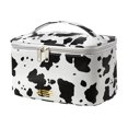 thumbnail image 1 of Bolsa de maquillaje de viaje, bolsa de cosméticos grande de doble capa, bolsa de artículos de tocador portátil para mujeres y niñas, organizador de bolsa de cosméticos de viaje con cremallera, 1 of 5