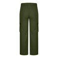 thumbnail image 5 of Mens Casual Baggy Cargo Pants Stretchy Sweatpants Loose Fit Drawstring Hiking Workout Joggers With Multi Pockets, 5 of 6