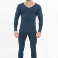 thumbnail image 3 of Men's Thermal Underwear Set, Soft Fleece Lined Long Johns, Mid/Heavy Weight Base Layer Top & Bottom, 3 of 8
