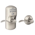 thumbnail image 2 of Schlage FE575-PLY-ACC, Bronze Metal Electronic Keyless Entry Door Handle Set, 2 of 3