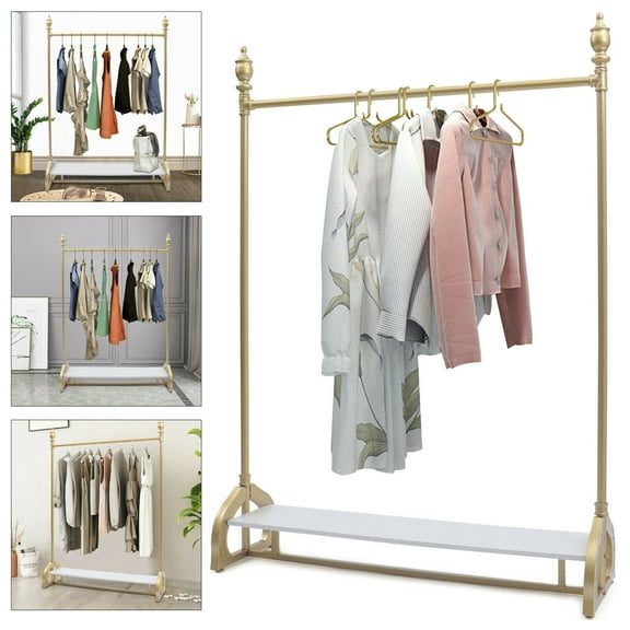 CNCEST Clothes Rack Freestanding Garment Rack Retail Display Easy Assemble