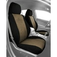 thumbnail image 2 of CalTrend Front Sport Buckets SuperSuede Seat Covers for 1994-1998 Ford Mustang - FD431-06SP Beige Insert with Black Trim, 2 of 3
