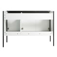 thumbnail image 5 of Fine Fixtures Oakville 48 in. W x 18 in. D x 33 in. H Bathroom Vanity in Matte White with White Ceramic Sink - Black hardware, 5 of 7