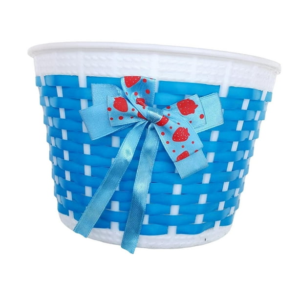 Cesta de bicicleta para niños DYNWAVEMX Cesta de almacenamiento de accesorios para bicicletas Azul 22,8 cm x 14,4 cm x 15,6 cm