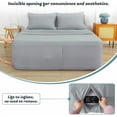 thumbnail image 2 of Queen Sheet Set for Air Mattress, 6 Piece Air Bed Sheets Set with 18-24 Inches Extra Deep Pocket, Soft & Breathable Inflatable Bed Sheet Set with Flat Sheet, Fitted Sheet and Pillowcases, Grey, 2 of 6