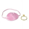 Beistle Club Pack of 12 Pink Pirate Eye Patch with Earring Halloween Costume Accessory Sets 3"