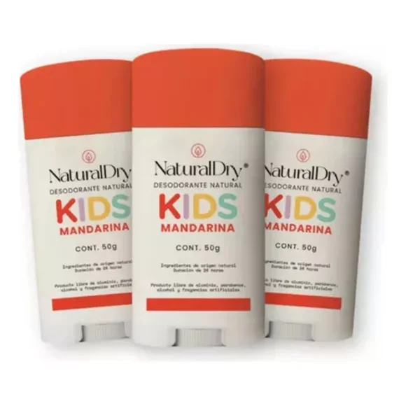 Desodorante corporal en Barra Naturaldry Kids 3 Pack Vegano