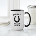 thumbnail image 4 of CafePress - Eyes Up Heels Down - 15 oz Ceramic Large White Novelty Mug, 4 of 4