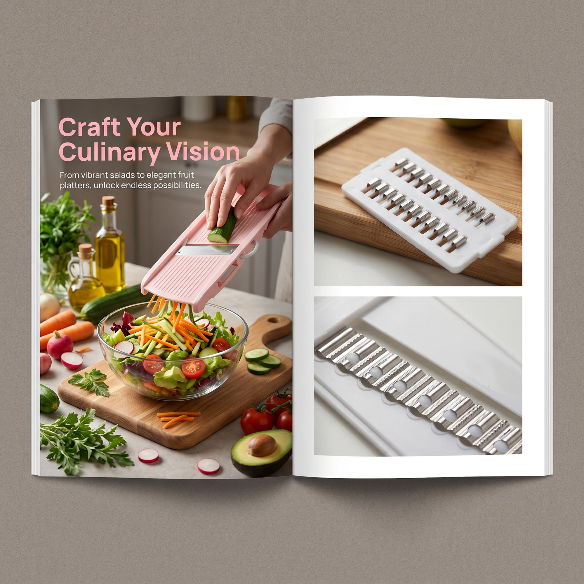 Unique Bargains Professional Mandoline Slicer for Home Chefs 6 in 1(B) 10.9"x3.9"