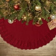 thumbnail image 6 of Christmas Ornaments Christmas Knitted Tree Skirt Knitted Christmas Ambiance Aprons Christmas Tree Decorations Accessories Christmas Tree Skirt, 6 of 6