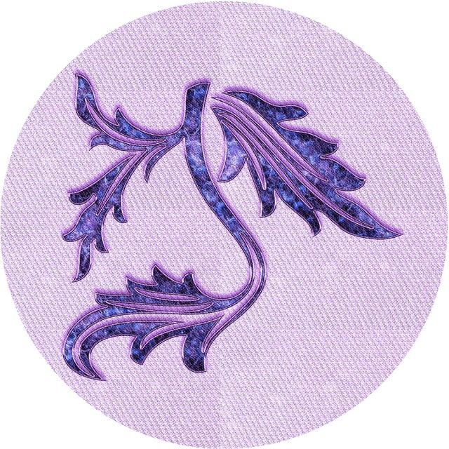 Ahgly Company Tapis d'Intérieur Lavable en Machine Carré Transitionnel Violet, 3 Pieds Carré