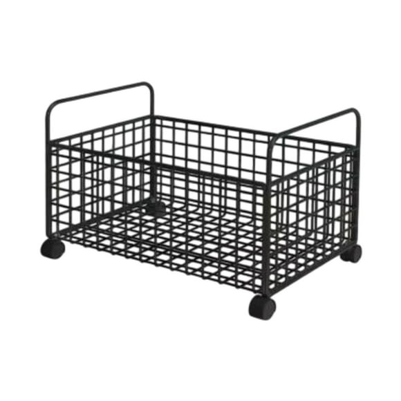 Bin de almacenamiento de carrito de libros enrollables debajo del escritorio revistas móviles con ruedas utilidad M